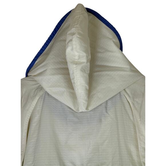 Cuffy's of Cape Cod White Blue Quarter Zip Pullover Windbreaker Jacket Size 2X - Picture 6 of 10